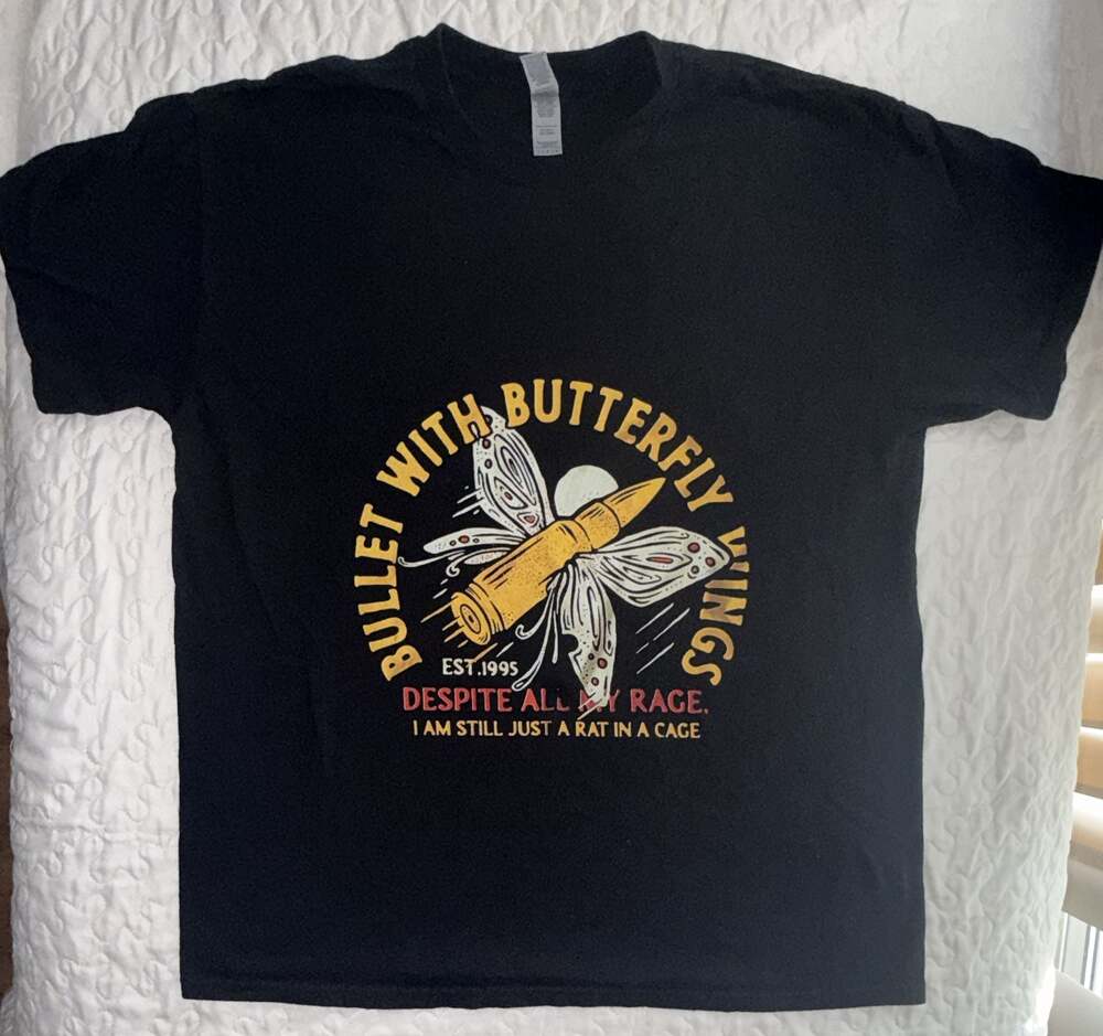 Smashing Pumpkins Bullet with Butterfly Wings Graphic T-Shirt